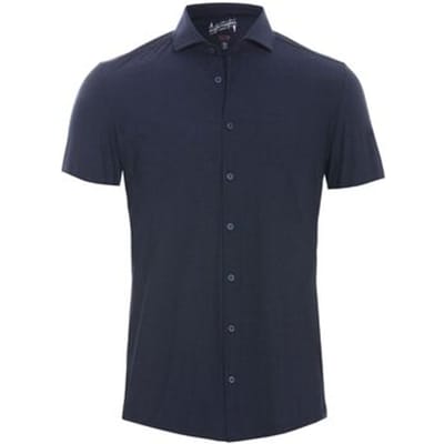 Pure Short Sleeve The Functional Shirt Donkerblauw (navy) - Maat 41 - Heren - Overhemden Casual