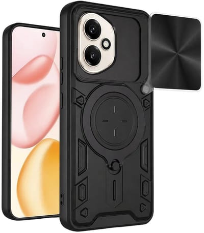 Hoesje geschikt voor HONOR 400 - Techsuit CamGuard Pro Back Cover - Zwart