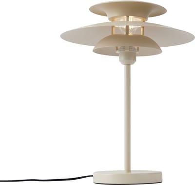 QAZQA pauly - Retro Tafellamp - 1 lichts - H 45 cm - Beige - Woonkamer | Slaapkamer