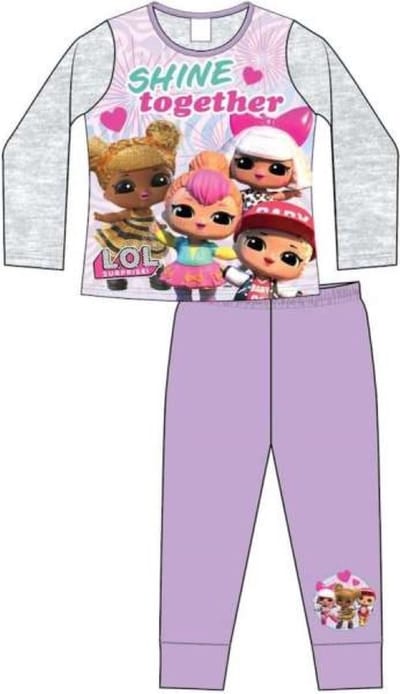 L.O.L. Surprise! Pyjama - Paars met grijs - LOL Surprise - Shine Together - maat 104/110