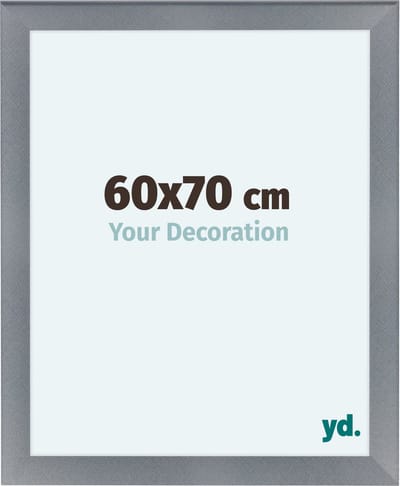 Your Decoration - Fotolijst 60x70 cm - MDF - Aluminium Geborsteld - Como