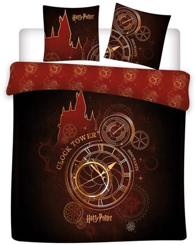 Harry Potter Dekbedovertrek klok toren - 240 x 220 cm Polykatoen
