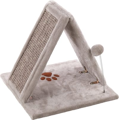 Flamingo Greta - Krabplank Katten - Krabplank Greta Grijs Driehoek 40x40x38cm - 1st - 127365 - 1st