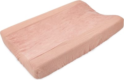 Trixie aankleedkussenhoes babytextiel 70x45cm Bliss Coral roze katoen.