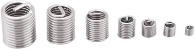 Dailygoods- Draadschroefhuls Roestvrij staal - Schroefdraadreparatieset - 60 stuks - M3/M4/M5/M6/M8/M10/M12 - Betrouwbare verbinding - Effectieve bevestigingstechnologie - Schroefhuls