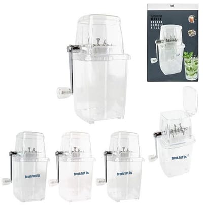 Zylo® Ijscrusher - Ice Crusher - Ijscrushers - Transparant - 12cm x 16cm x 24cm