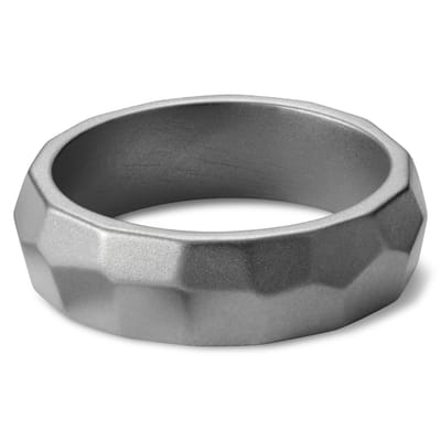 Jax Stalen Gefacetteerde Bandring