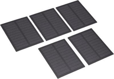Zonnecellen Set - Monokristallijn Paneel - Kleine Energieprojecten - Hoge Conversie - 76x60 Mm - Zwart