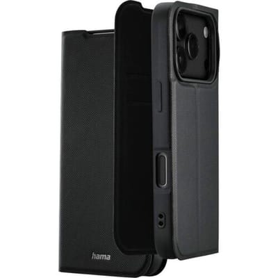 Hama hoesje geschikt voor Iphone 17 Pro - Daily Protect booklet - Zwart