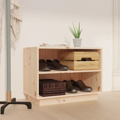 vidaXL - Schoenenkast - 60x34x45 - cm - massief - grenenhout
