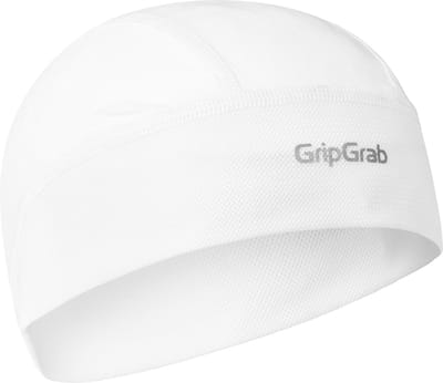 GripGrab - UPF 50+ Lightweight Zomer Fiets Helmmuts UV Bescherming Fietsmuts Skull Cap - Unisex - Wit