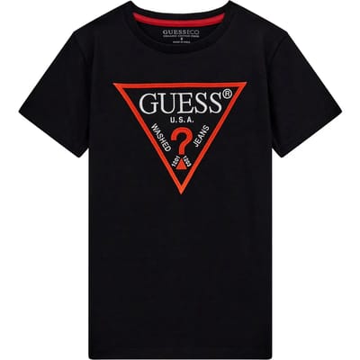T-shirt met logo 1981 kind Guess
