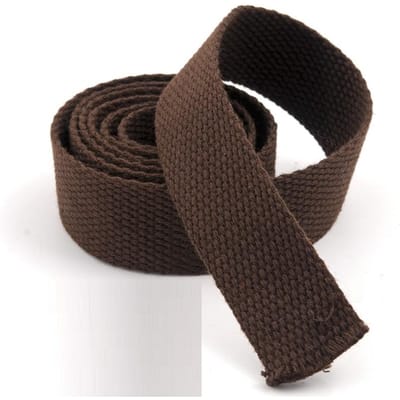 Katoenen Band Bretels Knutselbenodigdheden DIY Decoratief Naaien Stof Knutselen Nylon Band Huisdierenlijn Rugzakaccessoires 20mm x 2meters koffie