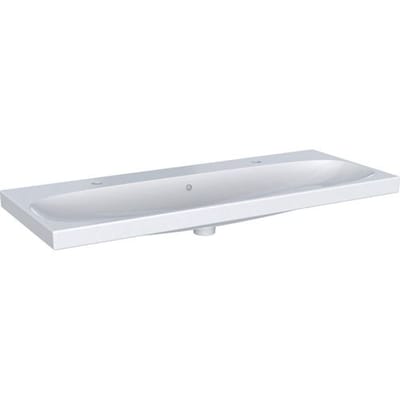 Geberit Acanto washbasin simple mounting 120 cm with 2 tap holes and overflow 501.880.00.1