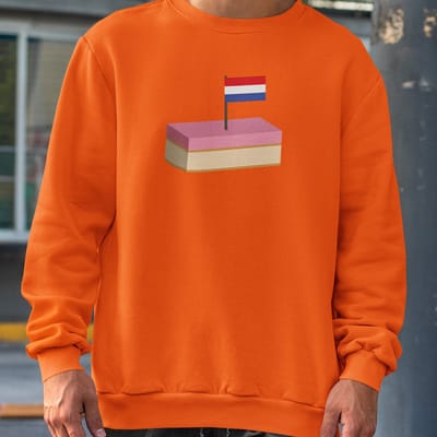Oranje Koningsdag Sweater Tompouce - MAAT XS - Feestkleding & Carnavalskleding