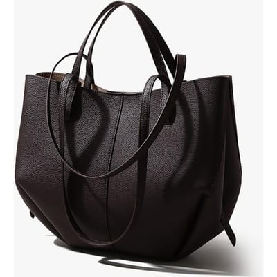 Leren Handtas, Dames Niche, Grote capaciteit, High-end, Draagtas, Leren Dames Tas, Pendel Mode Crossbody Tas koffie