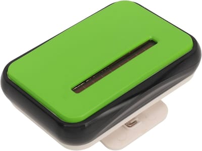 Stappenteller - Loopmeter - Wandelen bijhouden - Zonne-energie en batterij - 7 x 7 x 4 cm - Groen