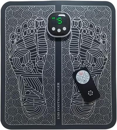 Voet Stimulator - Spier Stimulator - Pijnverlichting Voeten - EMS Technologie - 35x16x5 cm - Zwart