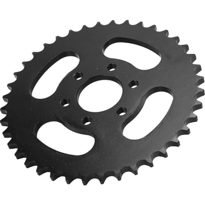 428 40T Tand 38 mm 6 Gats Achterkettingwiel Staal Dik 7MM voor 4 Wiel ATV Motorfiets black