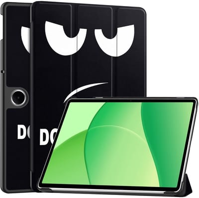 Coverup Tablethoes geschikt voor OPPO Pad SE Hoesje - Tri-Fold Book Case met Wake/Sleep - Don't Touch