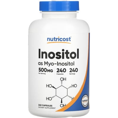 Nutricost, Inositol (Myo) - Inositol, 500 mg, 240 capsules