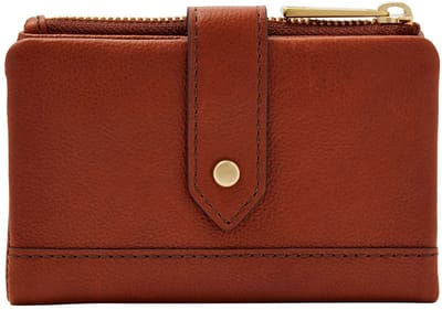 FOSSIL Leren portemonnee Lainie Multifunction Medium Brown bruine