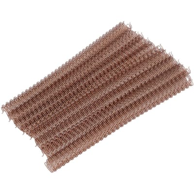 100 Pièces Dos de Reliure Double Fil Capacité 100 Feuilles 3:1 Pas 34   Diamètre 12,7 mm Kit d'Ensemble pour   Papier brown