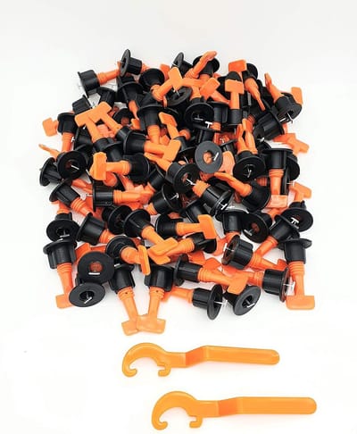 100x Tegel Nivelleersysteem Herbruikbare Spacers en Sleutel voor Perfecte Voegen (3-16mm)