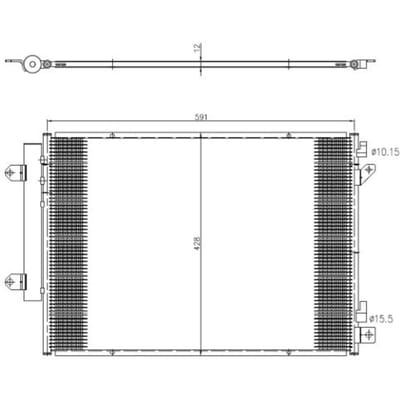Condensor, airconditioning NRF 350472