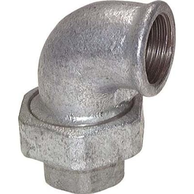 90Graden Hoekige Verbinder Rp2 1/2'' Vrouwelijk Gietijzeren Platte Dichting Centellen 25bar (351,25psi)
