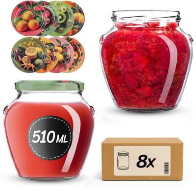 KADAX Amphora Pot 82 mm 510 ml + deksel 82 mm Exotics