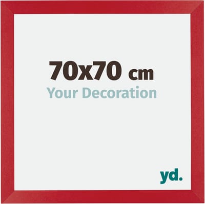 Your Decoration - Fotolijst 70x70 cm - MDF - Rood - Mura