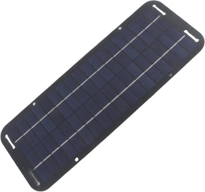 Draagbaar Zonnepaneel - 12V Batterijlader - Accu Onderhoud - Compleet met OBD - 5W - Zwart
