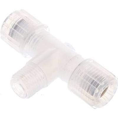 8X6Mm & G1/4'' PFA T-Vormige T-Stuk Snij Fitting Met Buitendraad 10 Bar