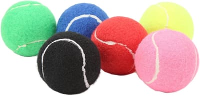 Tennisballen Set - Oefenballen Balen - Trainingswedstrijden Campus - Duurzaam Kasjmier Rubber - 6 Stuks 352g - Veelkleurig