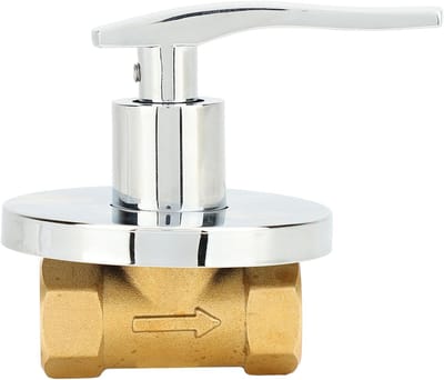 Waterstopventiel Hoek - Kraanafsluiter - Efficiënt Water Gebruik - Verborgen Installatie - 1/2 Inch - Chroom