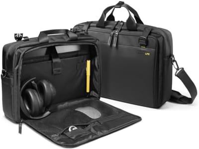 Laptop Tas voor Laptops tot 16 inch - Schouder- en Crossbodytas voor Zakelijk Gebruik en Reizen - Zwart
