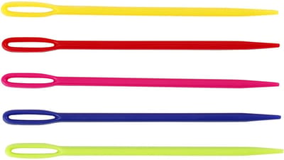 Garennaald, L: 7 cm, diverse kleuren, 5 stuk/ 1 doos