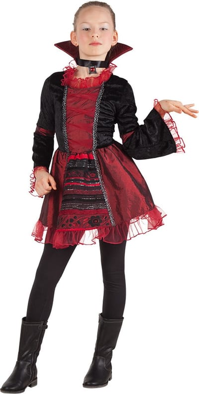 Boland - Kostuum Vampire empress (4-6 jr) - Kinderen - Vampier - Halloween verkleedkleding - Horror - Vampier