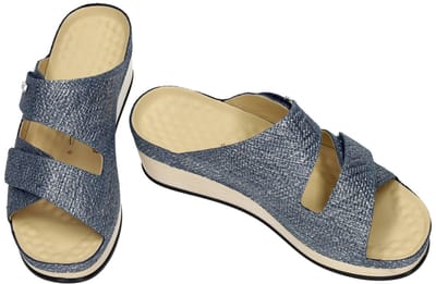 Vital -Dames - blauw - slippers & muiltjes - maat 38
