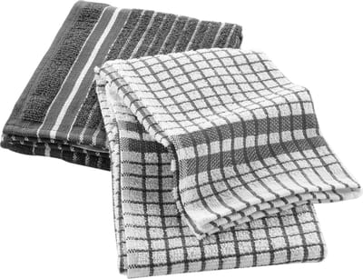 Wicotex - Handdoek voor de keuken - Keukenhanddoeken 2 stuks - Afmeting 50x50cm - Kleur Donker Grijs