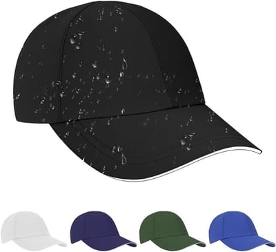 Unisex Waterdichte Baseball Cap - Lichtgewicht 6-Panel Sportpet voor Zon en Regenbescherming, Vouwbare Zonnepet voor Hardlopen en Buitensporten