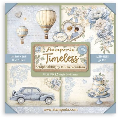 Stamperia - Timeless 12x12 Inch Paper Pack Maxi (Single Face) (SBBXLB25)