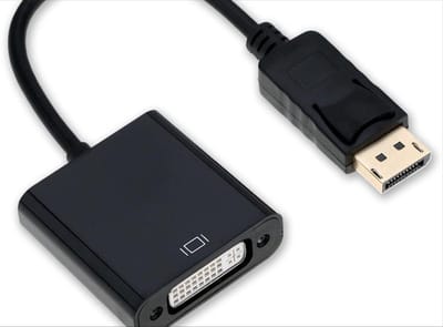Sluit iedere DVI monitor aan op je pc of laptop - Verbeter uw beeldkwaliteit met Heble® DisplayPort Male naar DVI-Female - 20cm