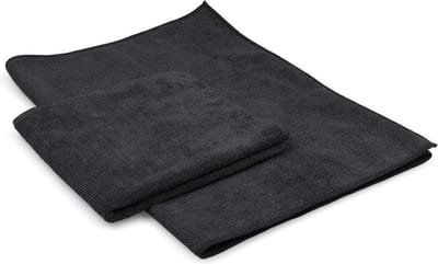 Microvezeldoek zwart Maxi Soft 40 x 85 cm  (2 stuks)