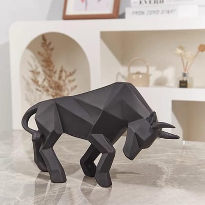 Koe Ornament Mascotte Modern Eenvoudig TV-meubel Kantoor Decoratie Hars Ambachten
