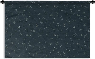 Wandkleed - Wanddoek - Sterren - Hemel - Patroon - 180x120 cm - Wandtapijt