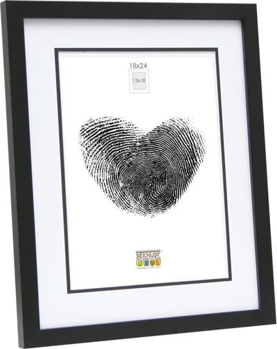 Deknudt Frames fotolijst S43AK2 P1 - zwart - passe-partout - 13x18 cm