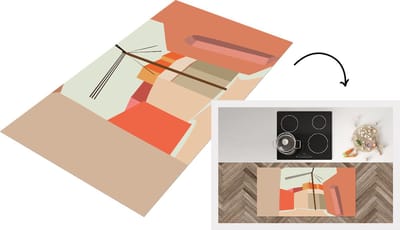 Keukenloper - Loper keuken - Stroomkabel - Zomer - Pastel - 120x60 cm - Keukenloper vinyl