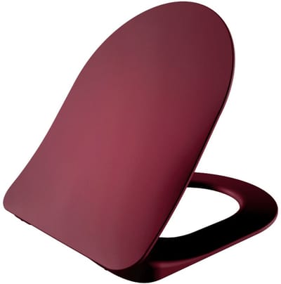 Creavit wc-zitting Duroplast – softclose & quick release – inox scharnieren – berry bordeaux
